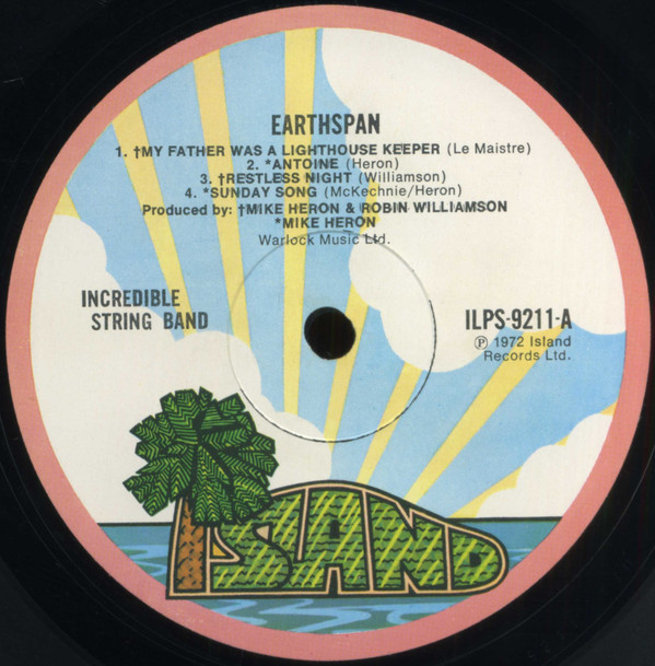 The Incredible String Band - Earthspan | Island Records (ILPS 9211) - 3