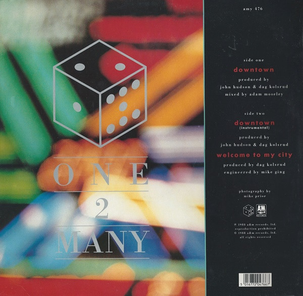 One 2 Many - Downtown | A&M Records (AMY 476) - 2 One 2 Many - Downtown | A&M Records (AMY 476) - 2