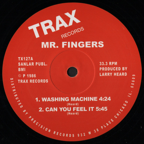 Mr. Fingers - Washing Machine / Can You Feel It | Trax Records (TX127)
