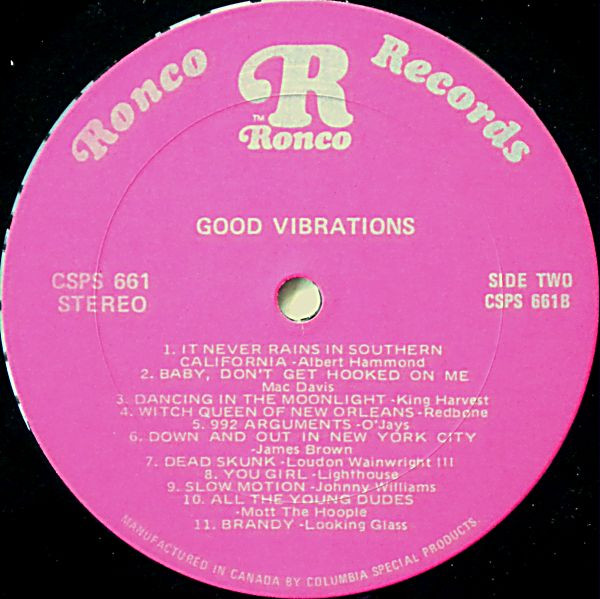Various - Good Vibrations [Vinyl] | Ronco (CSPS 661) - 4