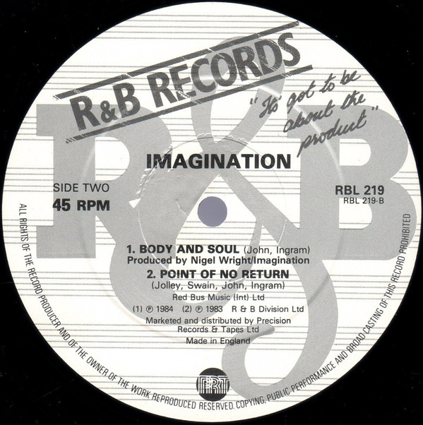 Imagination - Thank You My Love | R & B Records (RBL 219) - 4 Imagination - Thank You My Love | R & B Records (RBL 219) - 4