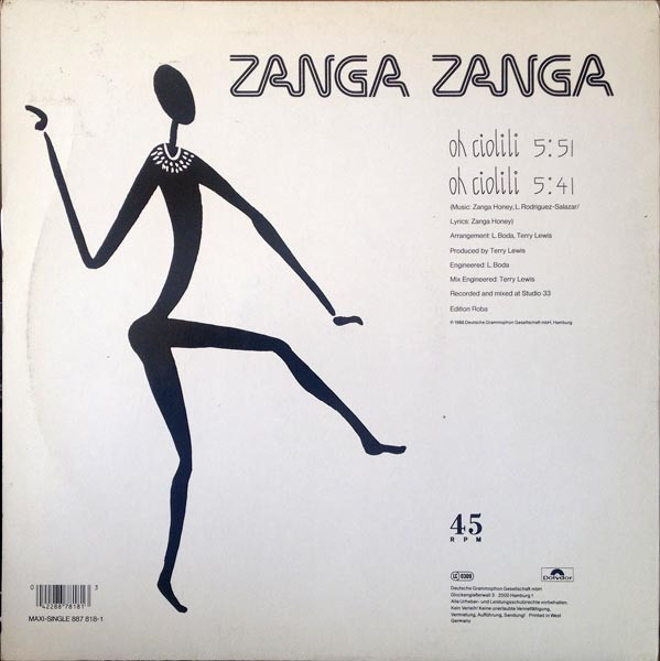 Zanga Zanga - Oh Ciolili | Polydor (887 818-1) - 2 Zanga Zanga - Oh Ciolili | Polydor (887 818-1) - 2