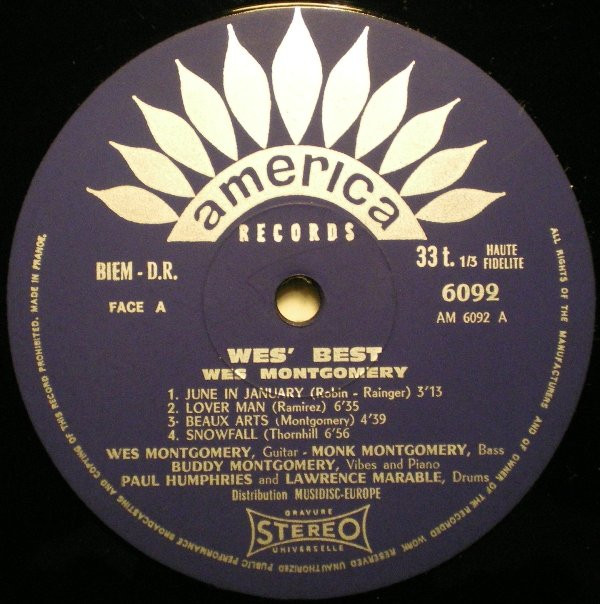 Wes Montgomery - Wes' Best | America Records (30 AM 6092) - 3 Wes Montgomery - Wes' Best | America Records (30 AM 6092) - 3