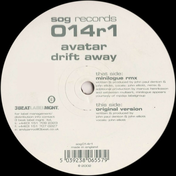 Avatar - Drift Away | Sog Records (sog014r1)
