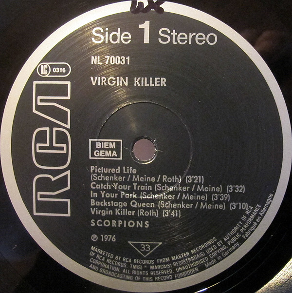 Scorpions - Virgin Killer | RCA (NL 70031) - 3