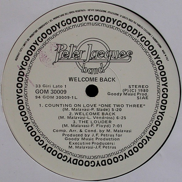 Peter Jacques Band - Welcome Back | Goody Music Records (GOM 30009) - 3 Peter Jacques Band - Welcome Back | Goody Music Records (GOM 30009) - 3