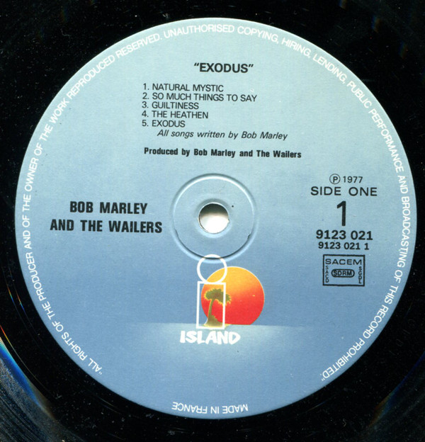Bob Marley & The Wailers - Exodus | Island Records (9123 021) - 3 Bob Marley & The Wailers - Exodus | Island Records (9123 021) - 3