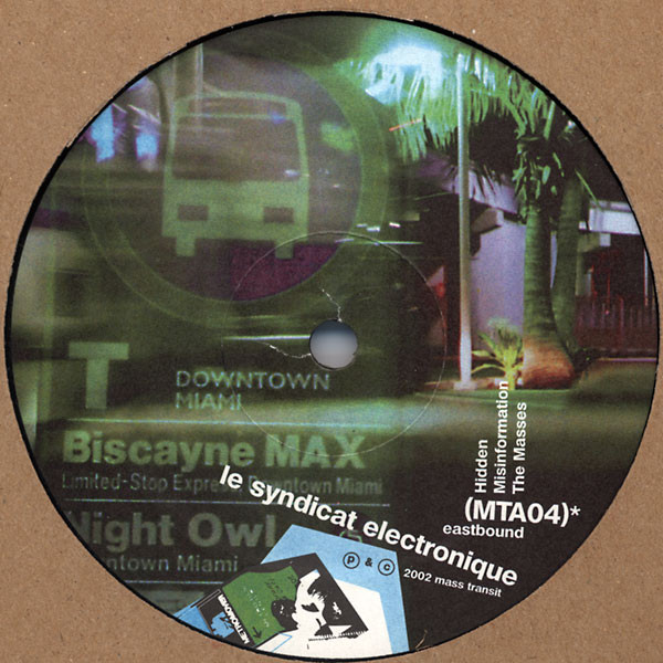 Le Syndicat Electronique - First Stop On The Mode 2 Line | Mass Transit Records (MTA04)