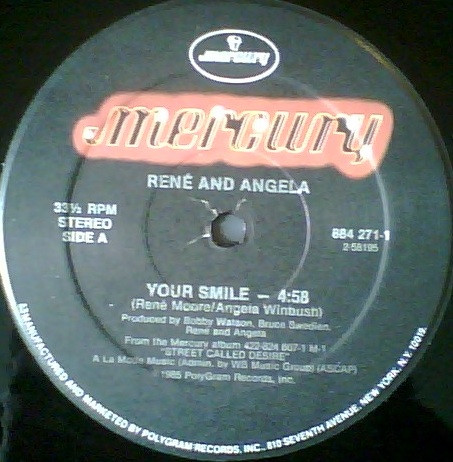 René And Angela - Your Smile | Mercury (884 271-1)