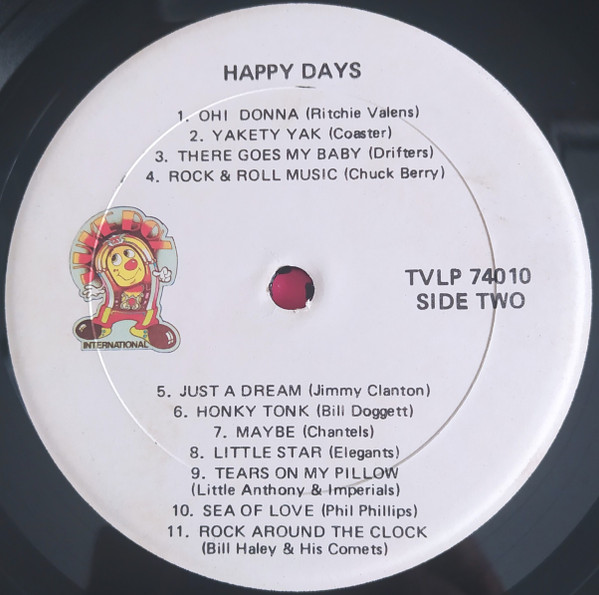 Various - Happy Days: Collection Of Records The "Coolest" Teens Of The 50's Loved | Juke Box International (TV-LP 74010) - 4