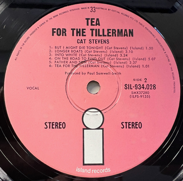 Cat Stevens - Tea For The Tillerman | Island Records (SIL-934028) - 6 Cat Stevens - Tea For The Tillerman | Island Records (SIL-934028) - 6