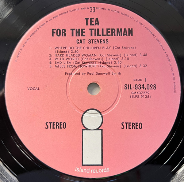 Cat Stevens - Tea For The Tillerman | Island Records (SIL-934028) - 5 Cat Stevens - Tea For The Tillerman | Island Records (SIL-934028) - 5
