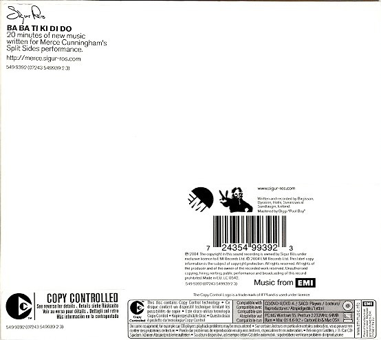 Sigur Rós - Ba Ba Ti Ki Di Do | EMI (549 9392) - main
