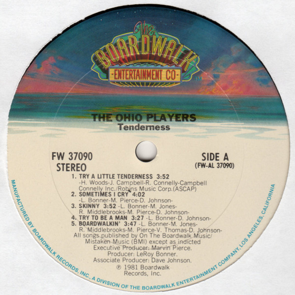 Ohio Players - Tenderness | The Boardwalk Entertainment Co (FW 37090) - 4 Ohio Players - Tenderness | The Boardwalk Entertainment Co (FW 37090) - 4