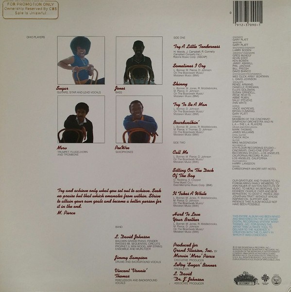 Ohio Players - Tenderness | The Boardwalk Entertainment Co (FW 37090) - 3 Ohio Players - Tenderness | The Boardwalk Entertainment Co (FW 37090) - 3