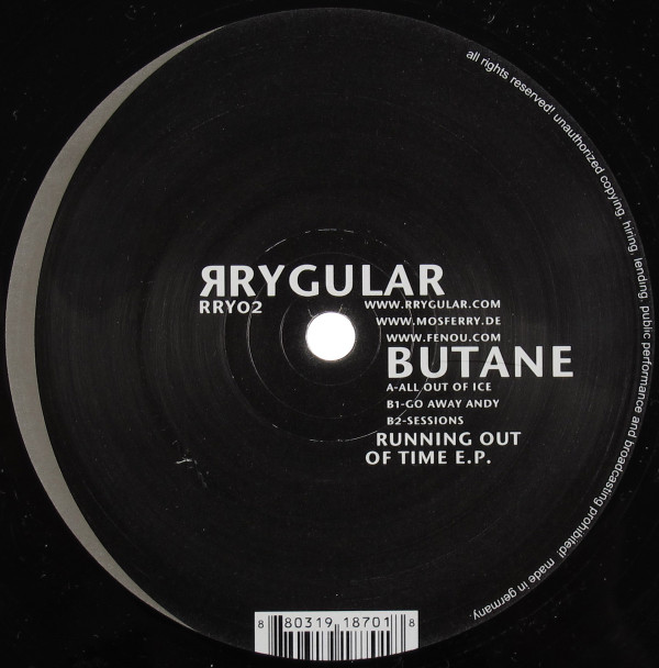 Butane - Running Out Of Time E.P. | Rrygular (RRY02)