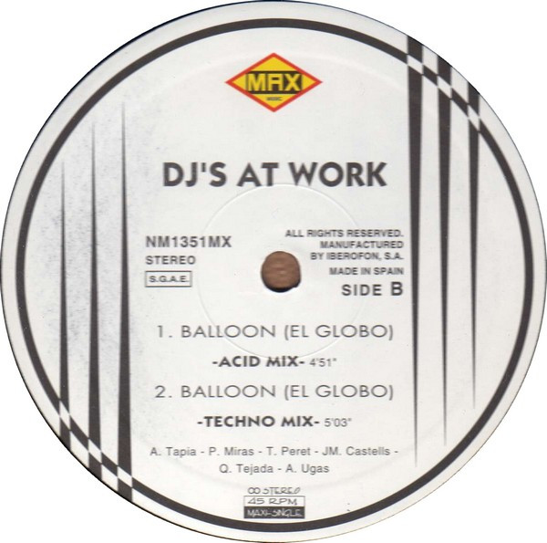 DJ's At Work - Balloon (El Globo) | Max Music (NM1351MX) - 4