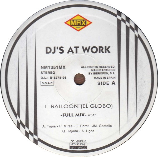 DJ's At Work - Balloon (El Globo) | Max Music (NM1351MX) - 3