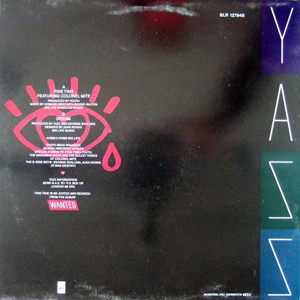 Yazz - Fine Time | Big Life (BLR  127945) - 2