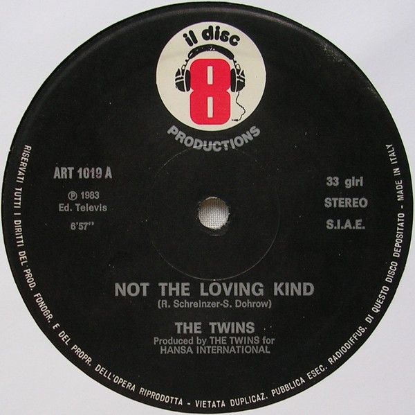 The Twins - Not The Loving Kind / Men Of Destiny · The Loving Dub | Il Discotto Productions (ART 1019) - 2 The Twins - Not The Loving Kind / Men Of Destiny · The Loving Dub | Il Discotto Productions (ART 1019) - 2