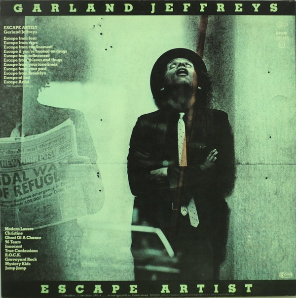 Garland Jeffreys - Escape Artist | Epic (EPC 84808) - 2