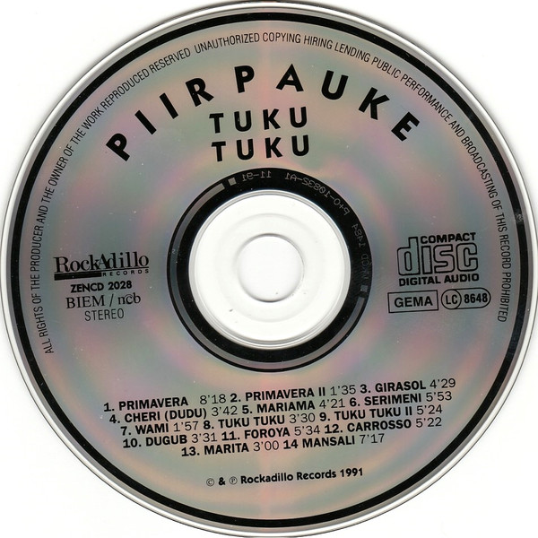 Piirpauke - Tuku Tuku | Rockadillo Records (ZENCD2028) - 3