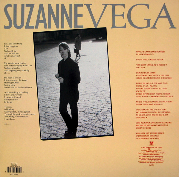 Suzanne Vega - Suzanne Vega | A&M Records (395 072-1) - 2