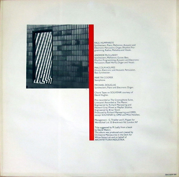 Orchestral Manoeuvres In The Dark - Architecture & Morality | Dindisc (204 016) - 6 Orchestral Manoeuvres In The Dark - Architecture & Morality | Dindisc (204 016) - 6
