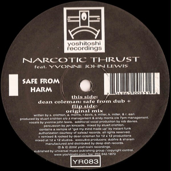 Narcotic Thrust Feat. Yvonne John-Lewis - Safe From Harm | Yoshitoshi Recordings (YR083) - 3 Narcotic Thrust Feat. Yvonne John-Lewis - Safe From Harm | Yoshitoshi Recordings (YR083) - 3