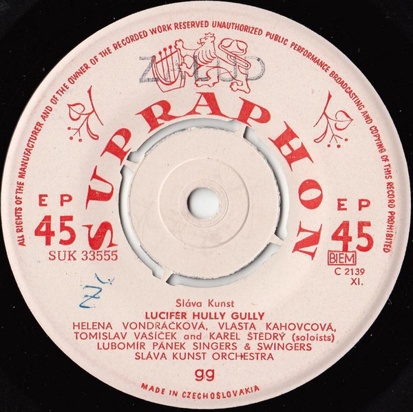 Sláva Kunst Orchestra - Lucifer Hully Gully | Supraphon (SUK 33555) - 3