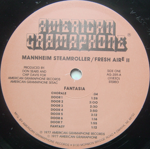 Mannheim Steamroller - Fresh Aire II | American Gramaphone (AG-359) - 3