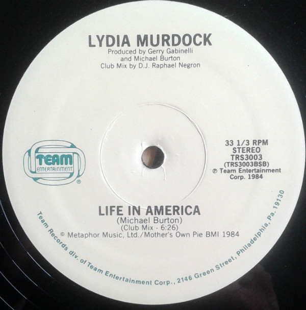 Lydia Murdock - Life In America | Team Entertainment Records (TRS3003) - 2 Lydia Murdock - Life In America | Team Entertainment Records (TRS3003) - 2