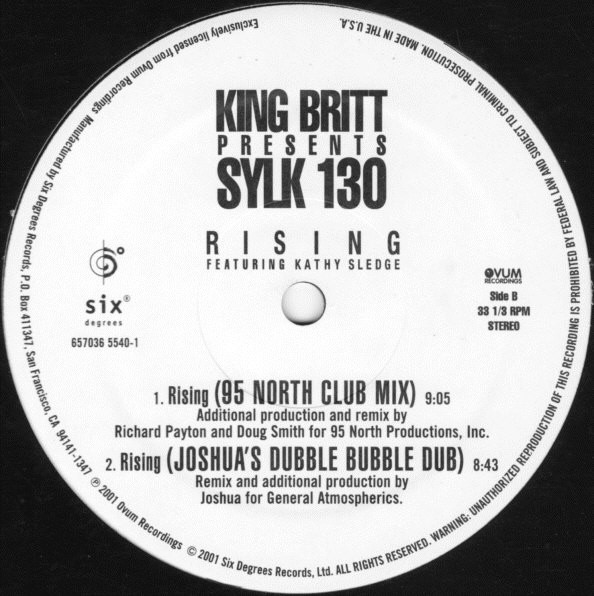 King Britt Presents Sylk 130 - Rising | Six Degrees Records (657036 5540-1) - 2