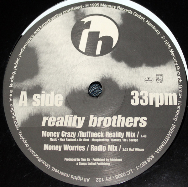 Reality Brothers - Money Crazy | Mercury (856 887-1)