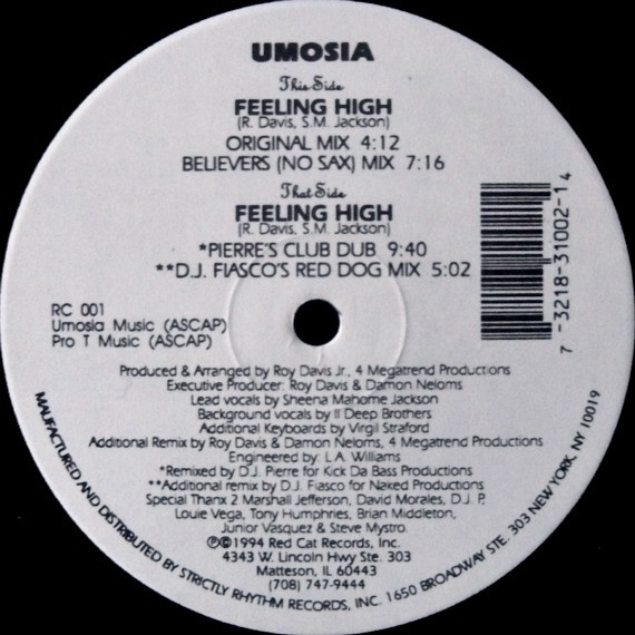 Umosia - Feeling High | Red Cat Records (RC 001) - main Umosia - Feeling High | Red Cat Records (RC 001) - main
