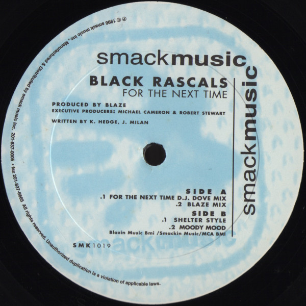 Black Rascals - For The Next Time | Smack (SMK 1019) - 2