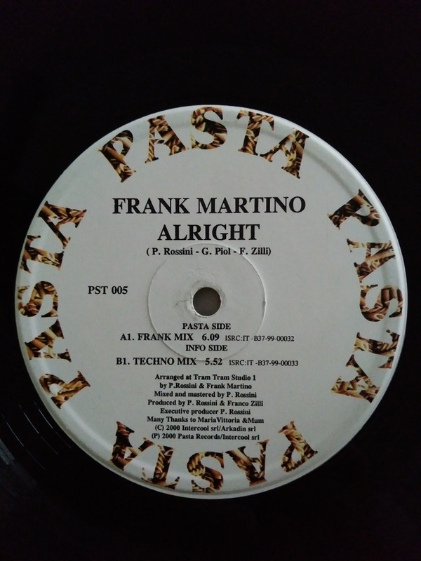 Frank Martino - Allright | Pasta Records (PST 005)