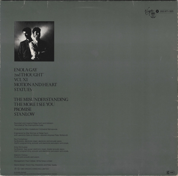 Orchestral Manoeuvres In The Dark - Organisation | Virgin (202 971) - 2