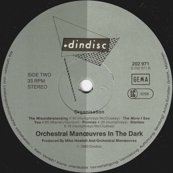 Orchestral Manoeuvres In The Dark - Organisation | Virgin (202 971) - 4
