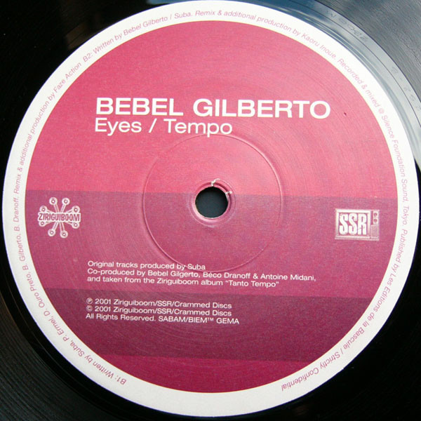 Bebel Gilberto - Eyes / Tempo | Ziriguiboom (ZBOOM 126) - 2