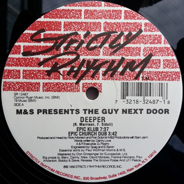 M&S Presents The Guy Next Door - Deeper | Strictly Rhythm (SR 12487) - 2