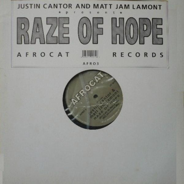 Justin Cantor & Matt Jam Lamont - Raze Of Hope | Afrocat Records (AFRO 3) - main Justin Cantor & Matt Jam Lamont - Raze Of Hope | Afrocat Records (AFRO 3) - main