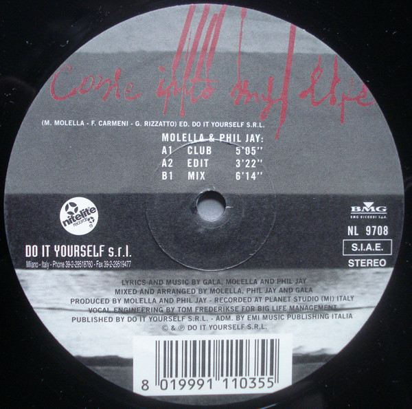 Gala - Come Into My Life | Nitelite Records (NL 9708) - 3