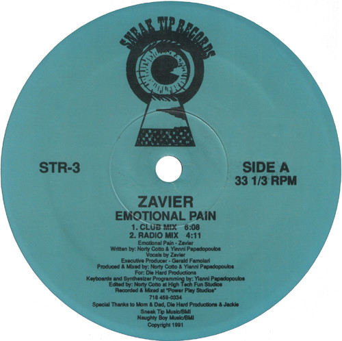Zavier - Emotional Pain | Sneak Tip Records (STR-003) - main
