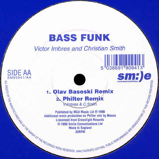 Victor Imbres And Christian Smith - Bass Funk | Sm:)e Communications (SM90941) - 3 Victor Imbres And Christian Smith - Bass Funk | Sm:)e Communications (SM90941) - 3