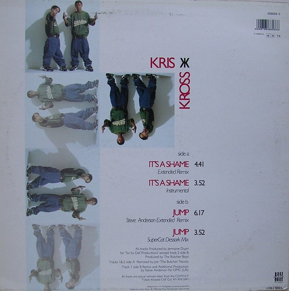 Kris Kross - It's A Shame | Columbia (658858 6) - 2 Kris Kross - It's A Shame | Columbia (658858 6) - 2