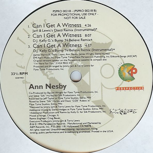 Ann Nesby - Can I Get A Witness | Perspective Records (PSPRO 00218) - 3 Ann Nesby - Can I Get A Witness | Perspective Records (PSPRO 00218) - 3