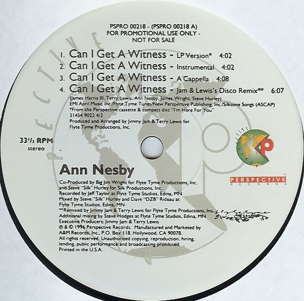 Ann Nesby - Can I Get A Witness | Perspective Records (PSPRO 00218) - 4 Ann Nesby - Can I Get A Witness | Perspective Records (PSPRO 00218) - 4