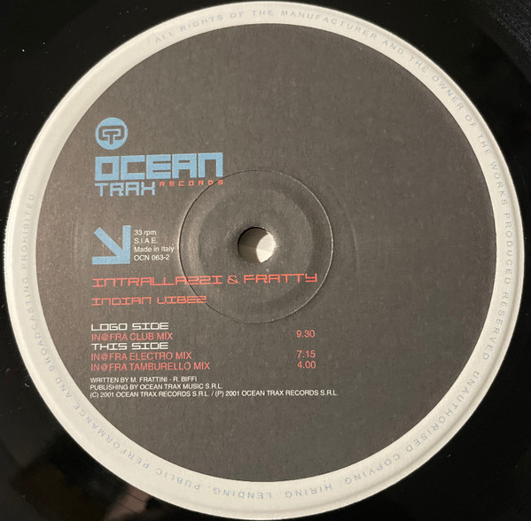 Intrallazzi & Fratty - Indian Vibes | Ocean Trax (OCN 063-2) - 4 Intrallazzi & Fratty - Indian Vibes | Ocean Trax (OCN 063-2) - 4