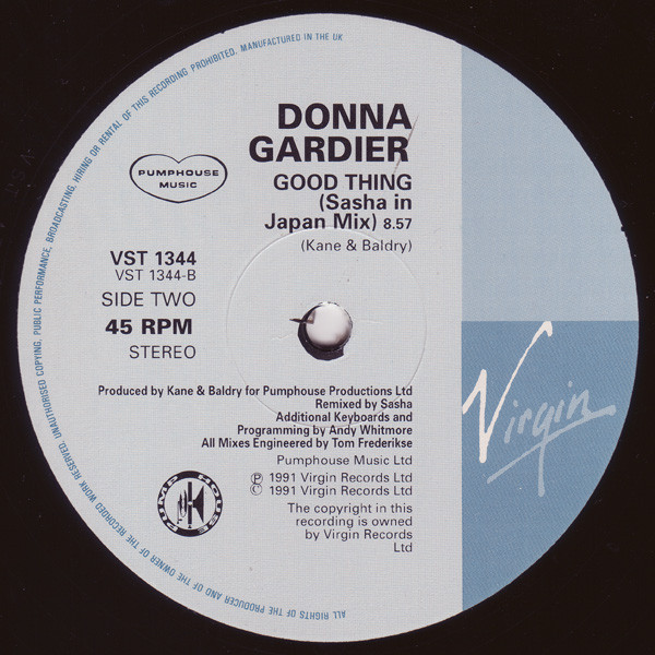 Donna Gardier - Good Thing | Virgin (VST 1344) - 3
